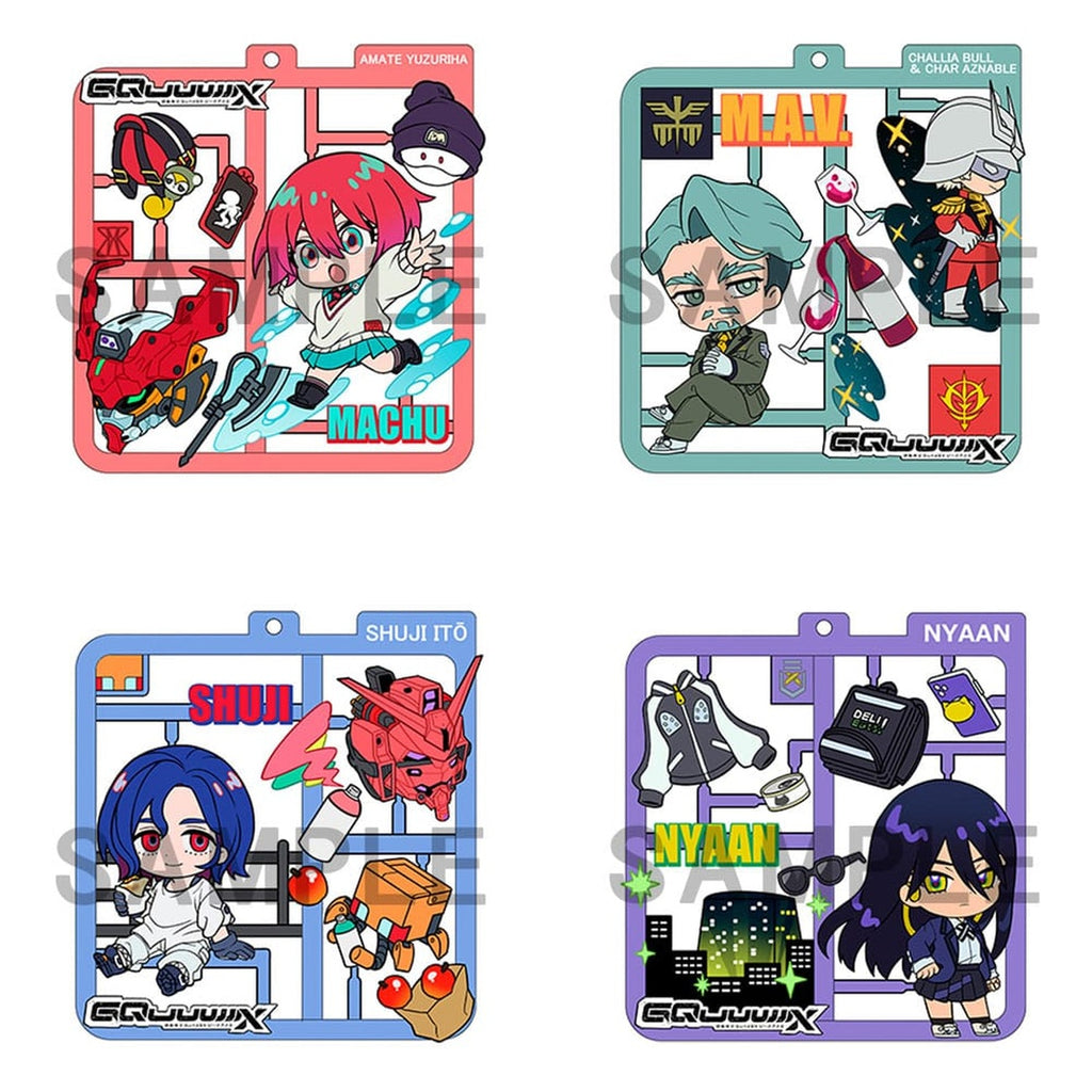 Image produit Mobile Suit Gundam GQuuuuuuX Plat Collection assortiment de pendentifs (4)