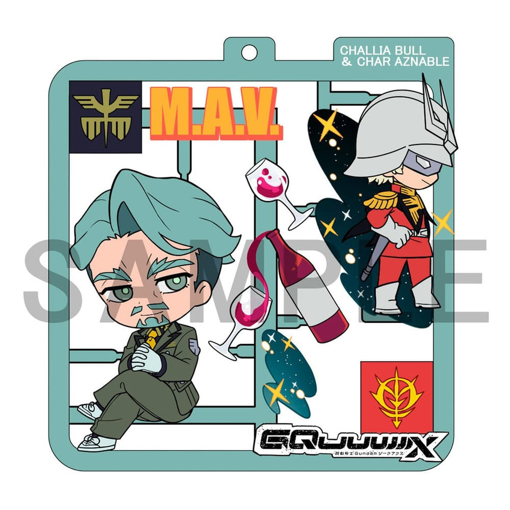 Image produit Mobile Suit Gundam GQuuuuuuX Plat Collection assortiment de pendentifs (4)