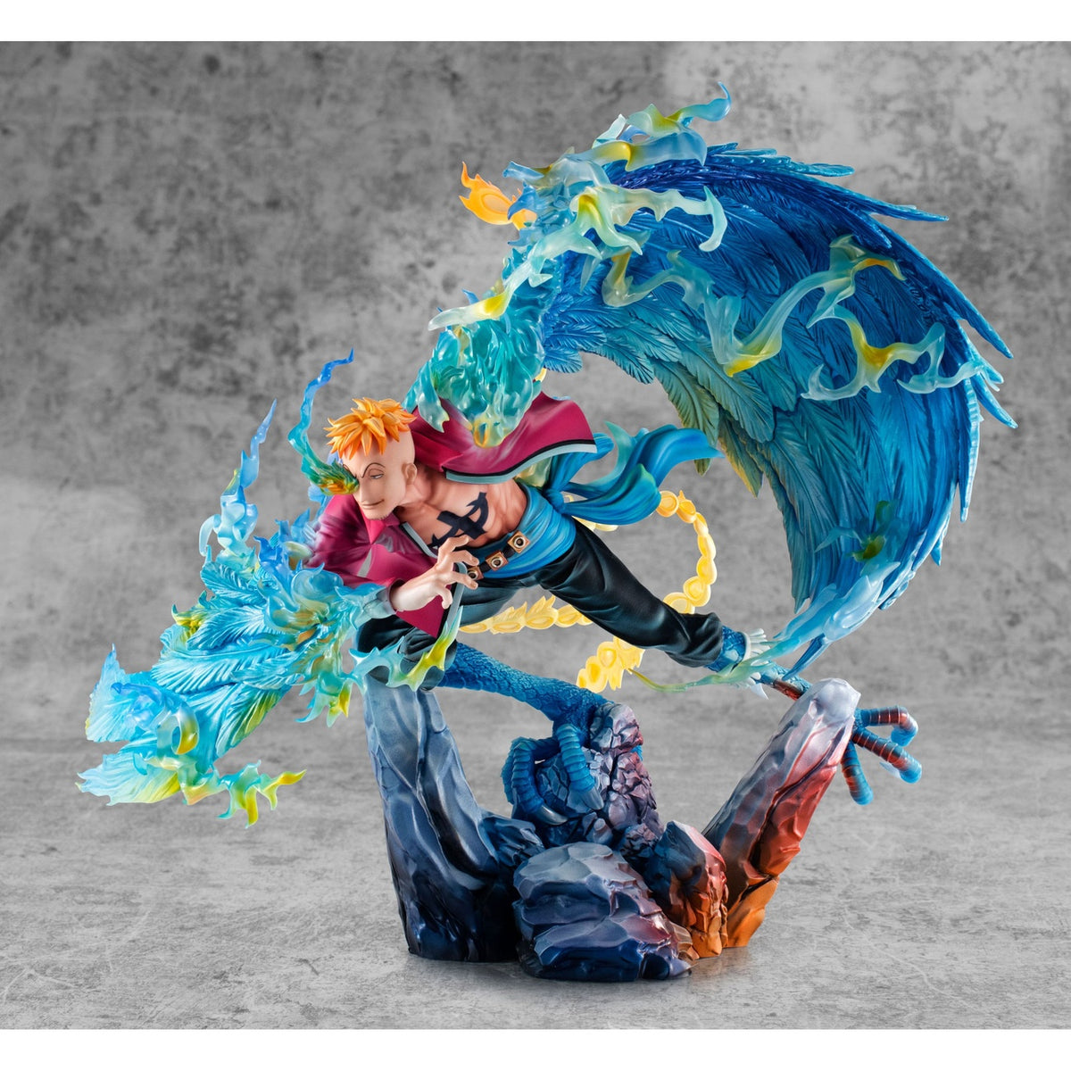 Image produit One Piece P.O.P MAS Maximum Statue PVC Marco le Phénix Chef de la 1re Division de Barbe Blanche 32 cm