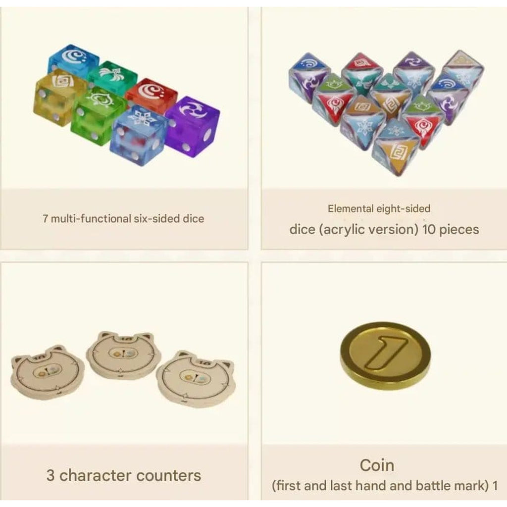 Product image Genshin Impact Trading Card Game - Accessories & Dice Set *Chinese Version*