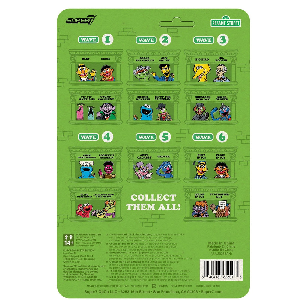 Image produit Sesame Street figurine articulée ReAction Wave 06 Typewriter Guy 10 cm