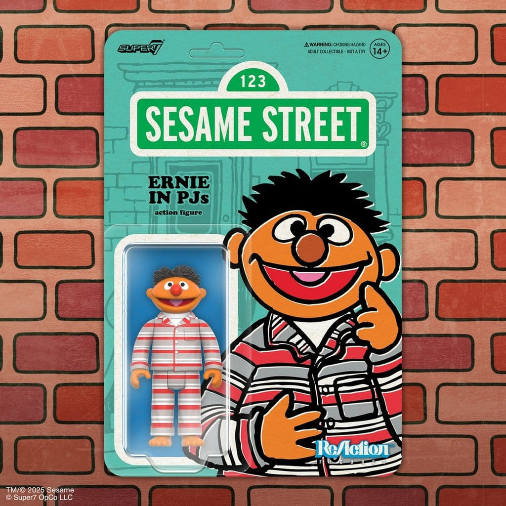 Product image Sesame Street ReAction Action Figure Wave 06 Ernie (PJs) 10 cm