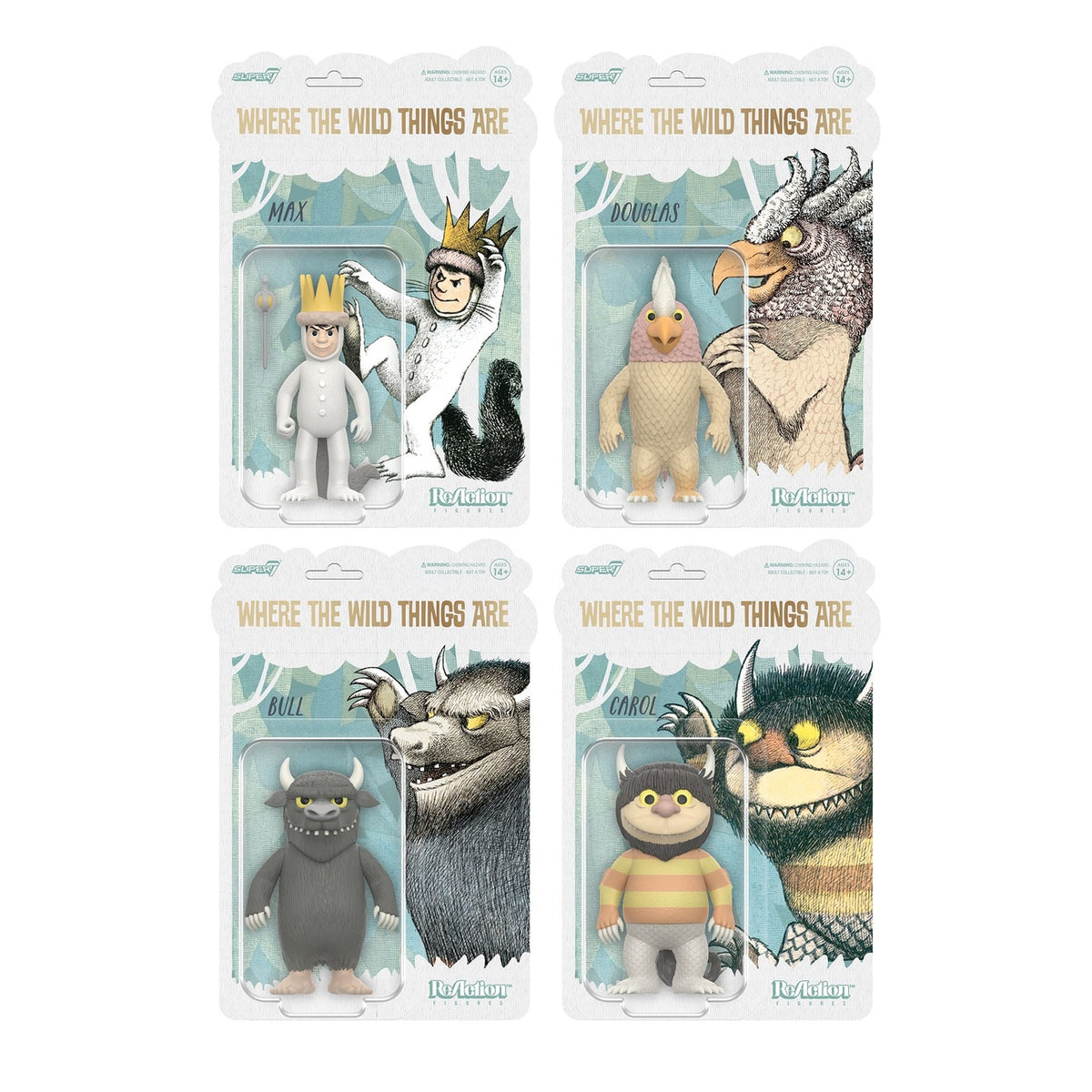 Image produit Max et les Maximonstres figurine ReAction Wave 01 Carol (monstre) 10 cm