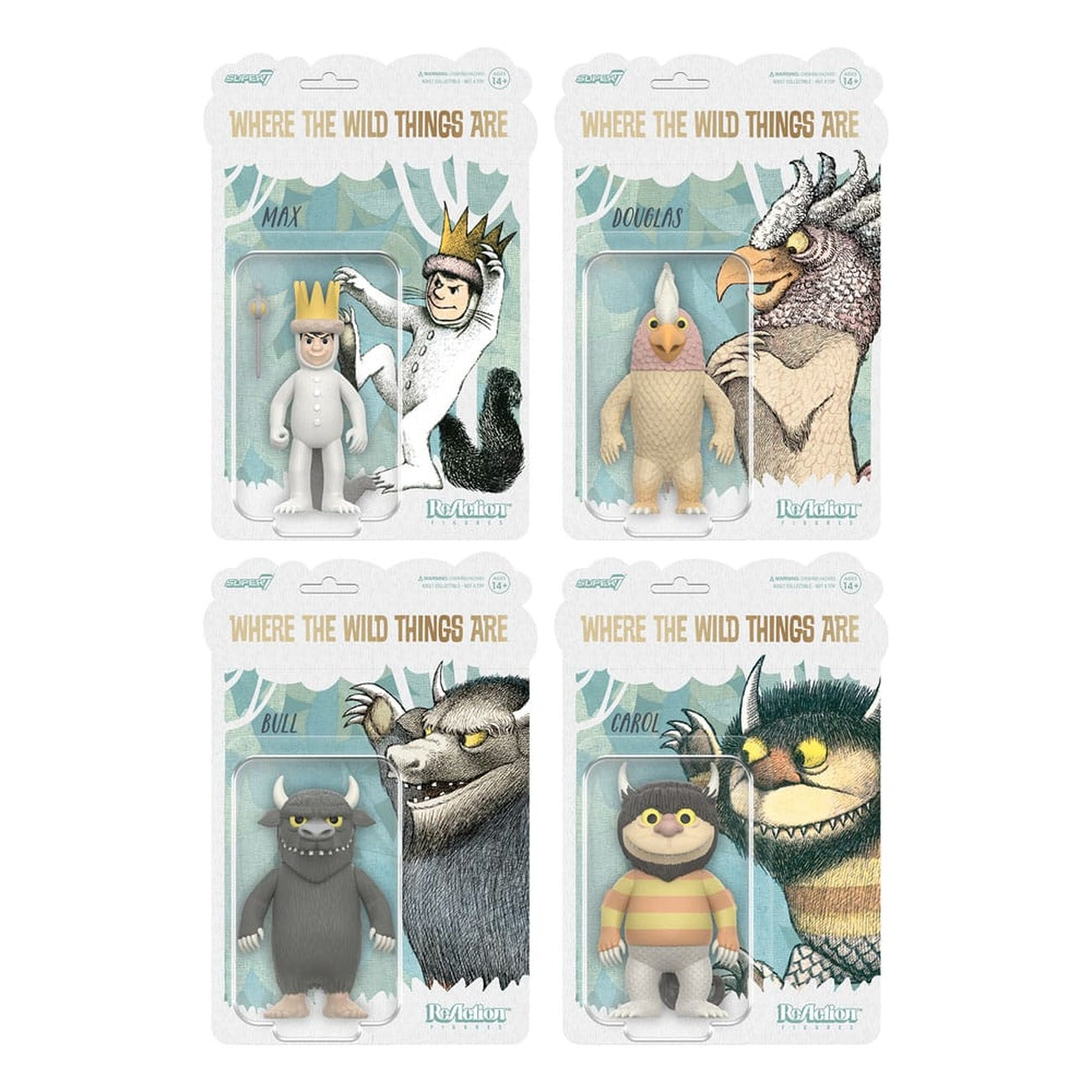 Image produit Max et les Maximonstres figurine ReAction Wave 01 Carol (monstre) 10 cm