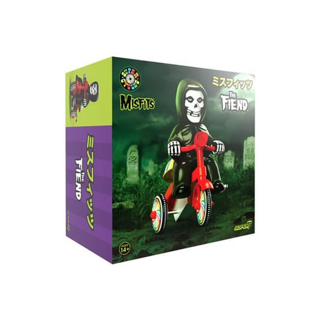 Image produit Misfits Super Cycles figurine d’action Fiend (noir avec trike rouge) 13 cm