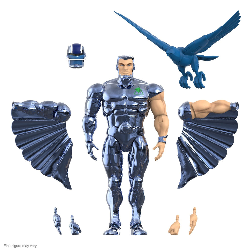 Image produit SilverHawks Ultimates Figurine articulée Steelwill (Toy Version Vac Metal) 18 cm