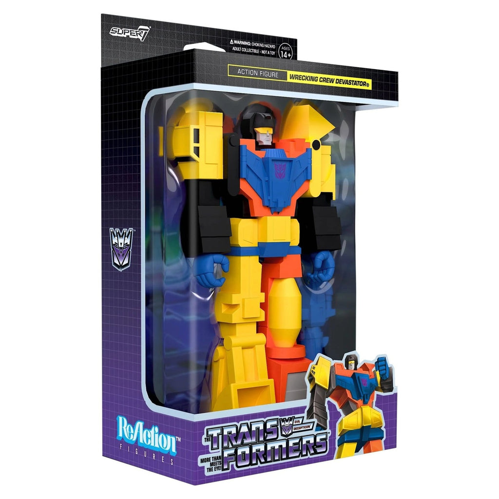Image produit Transformers ReAction figurine articulée Devastator 10 cm