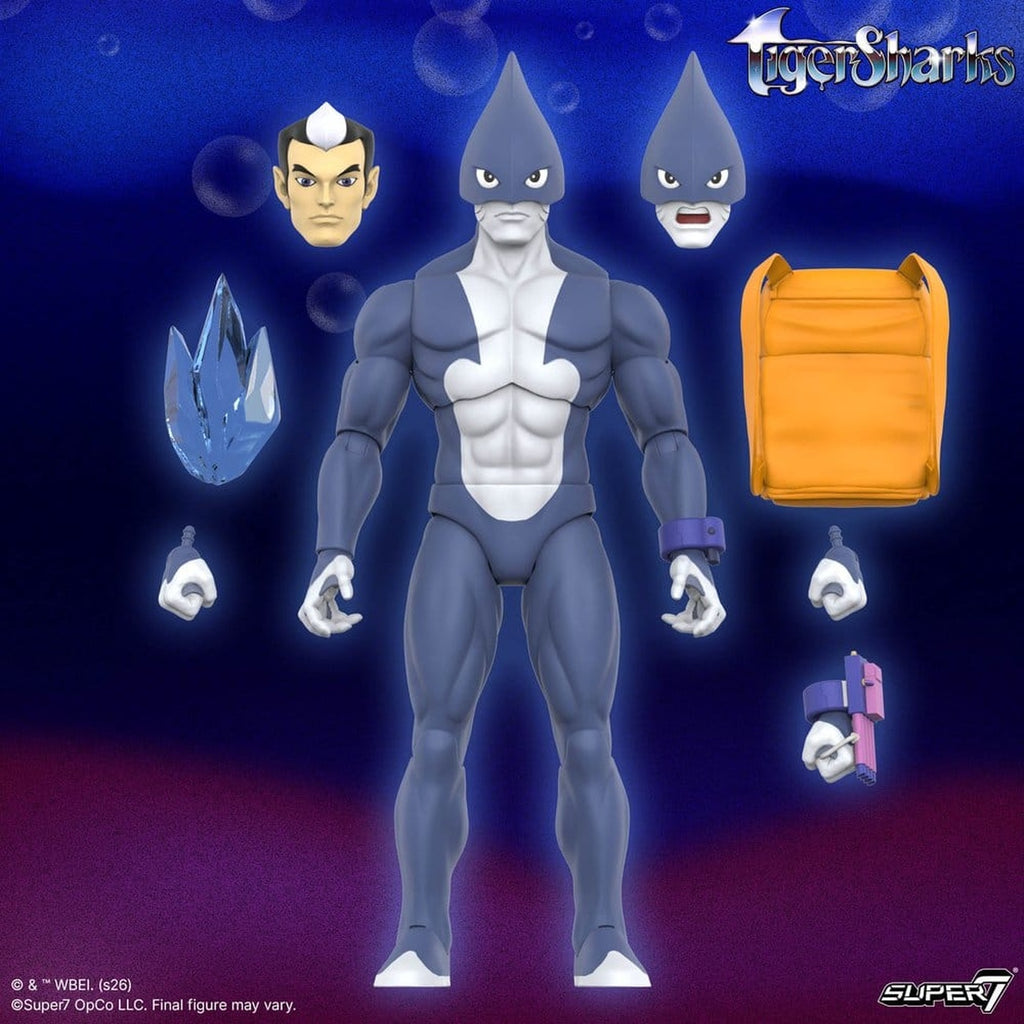 Image produit TigerSharks Ultimates Wave 01 figurine articulée Mako (Hybride) 18 cm