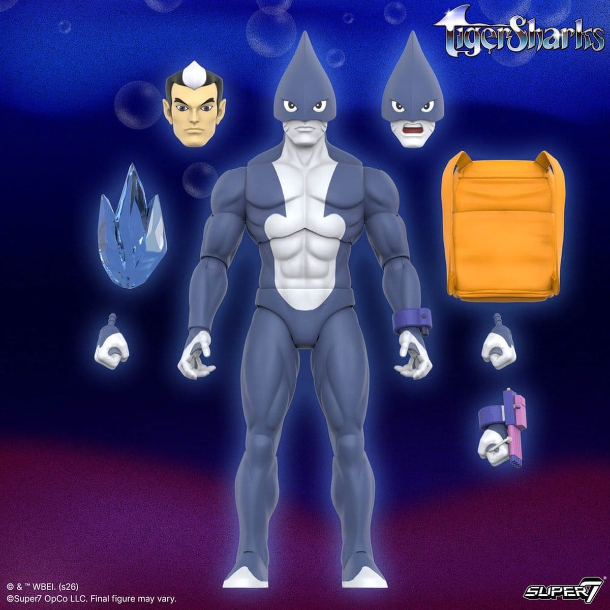 Image produit TigerSharks Ultimates Wave 01 figurine articulée Mako (Hybride) 18 cm