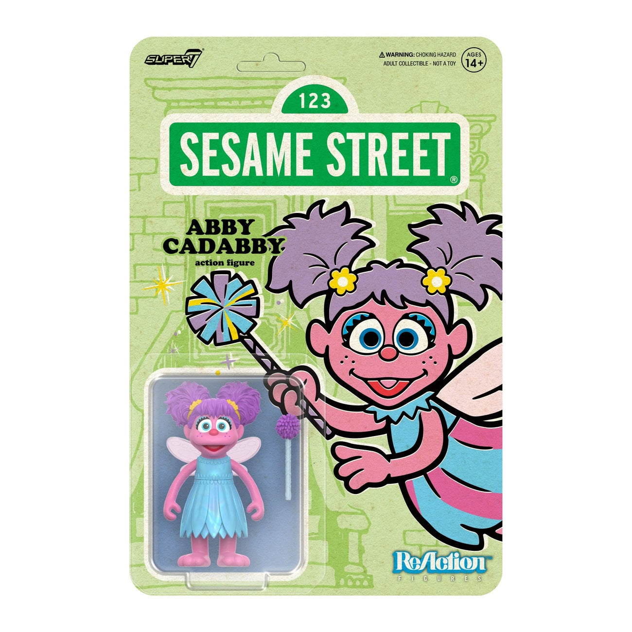 Image produit Sesame Street figurine articulée ReAction Wave 05 Abby Cadabby 10 cm