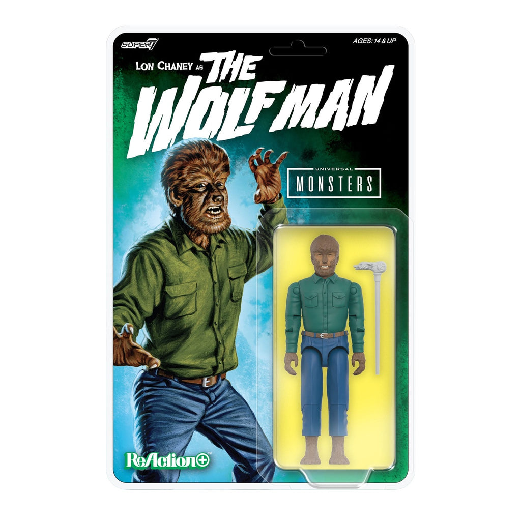 Image produit Universal Monsters Figurine articulée ReAction+ Wave 1 The Wolf Man 10 cm