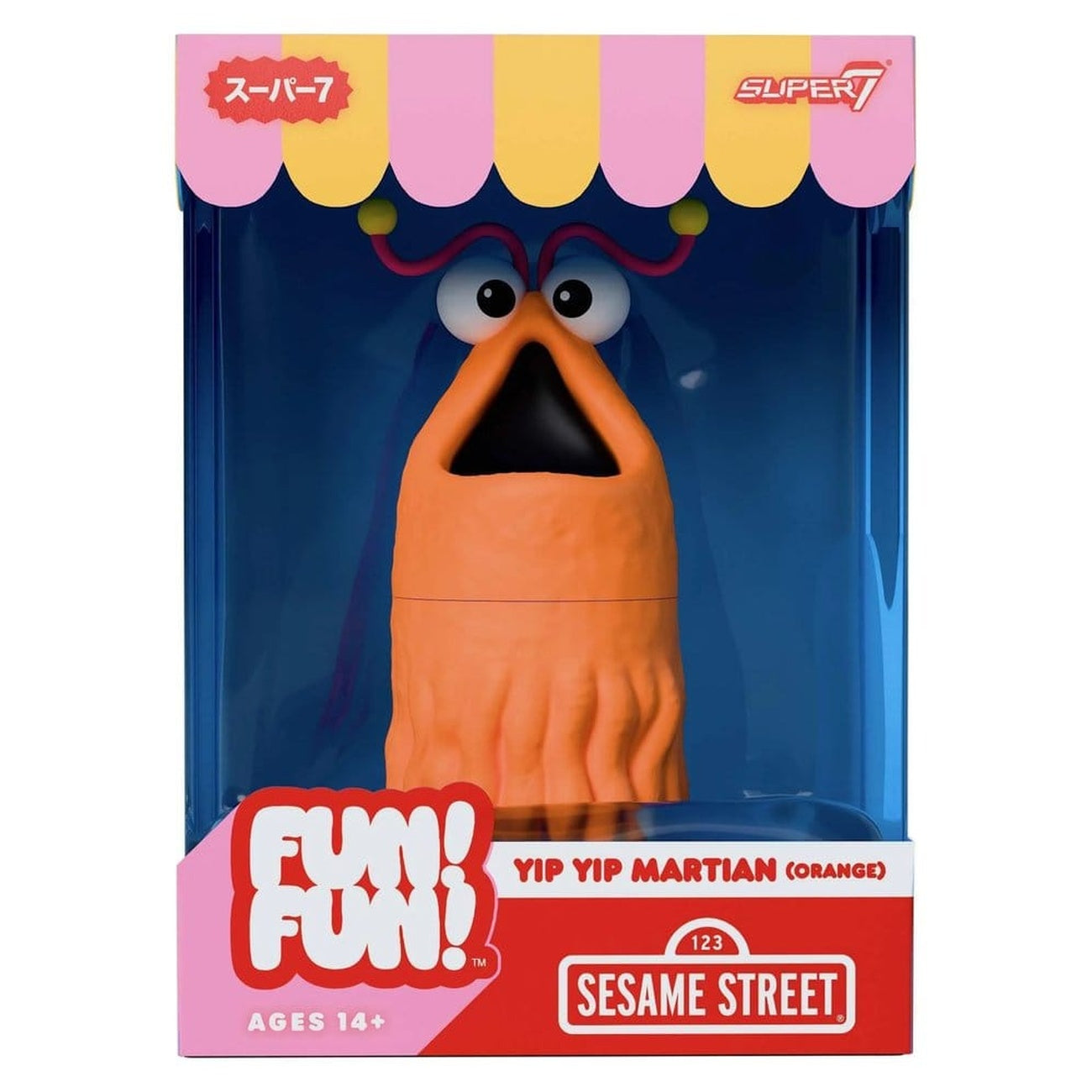 Image produit Sesame Street Fun! Fun! Figurine en vinyle souple Yip Yip Martian (Orange) 18 cm