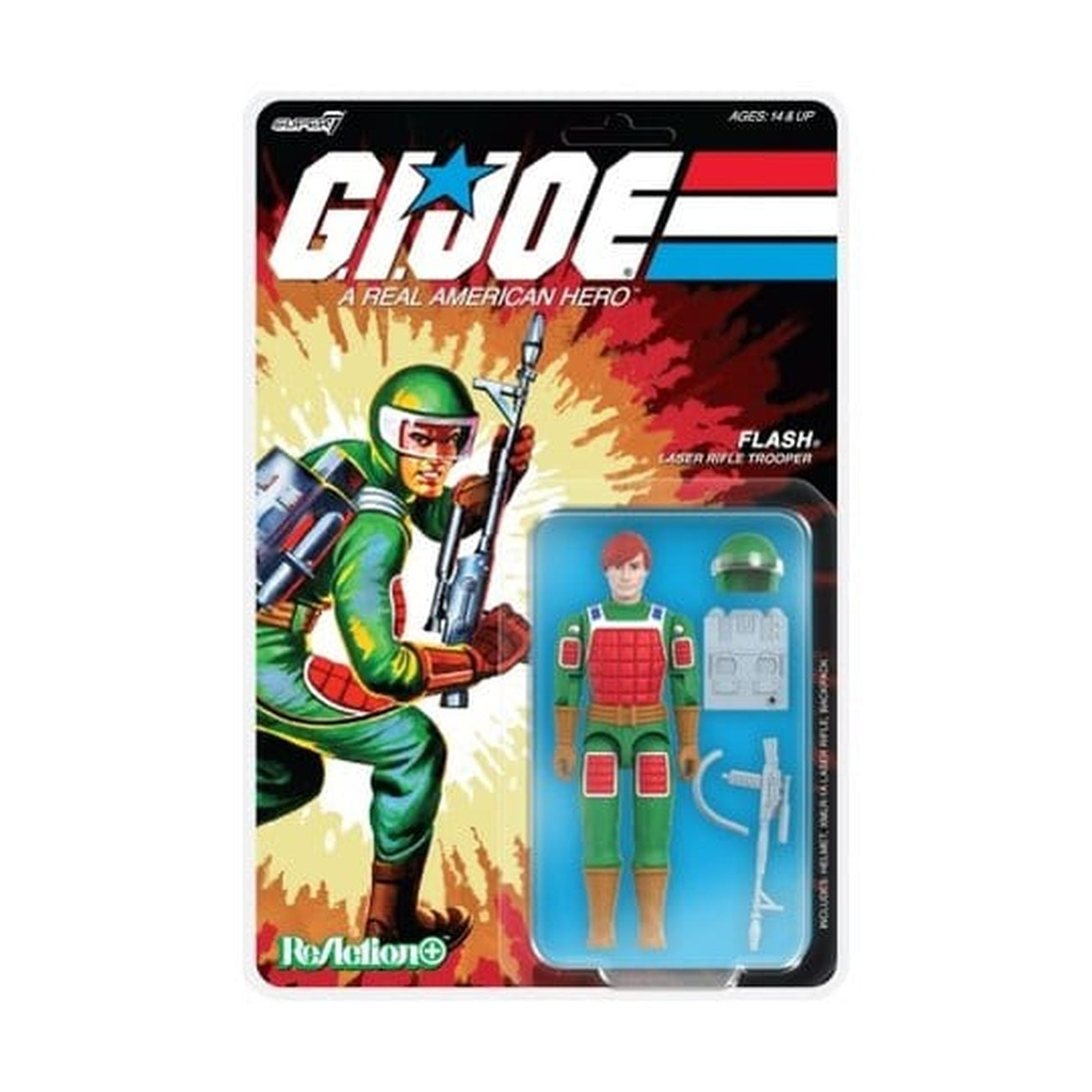 Image produit Figurine d’action GI Joe ReAction+ Wave 07 Flash (Comic) 10 cm
