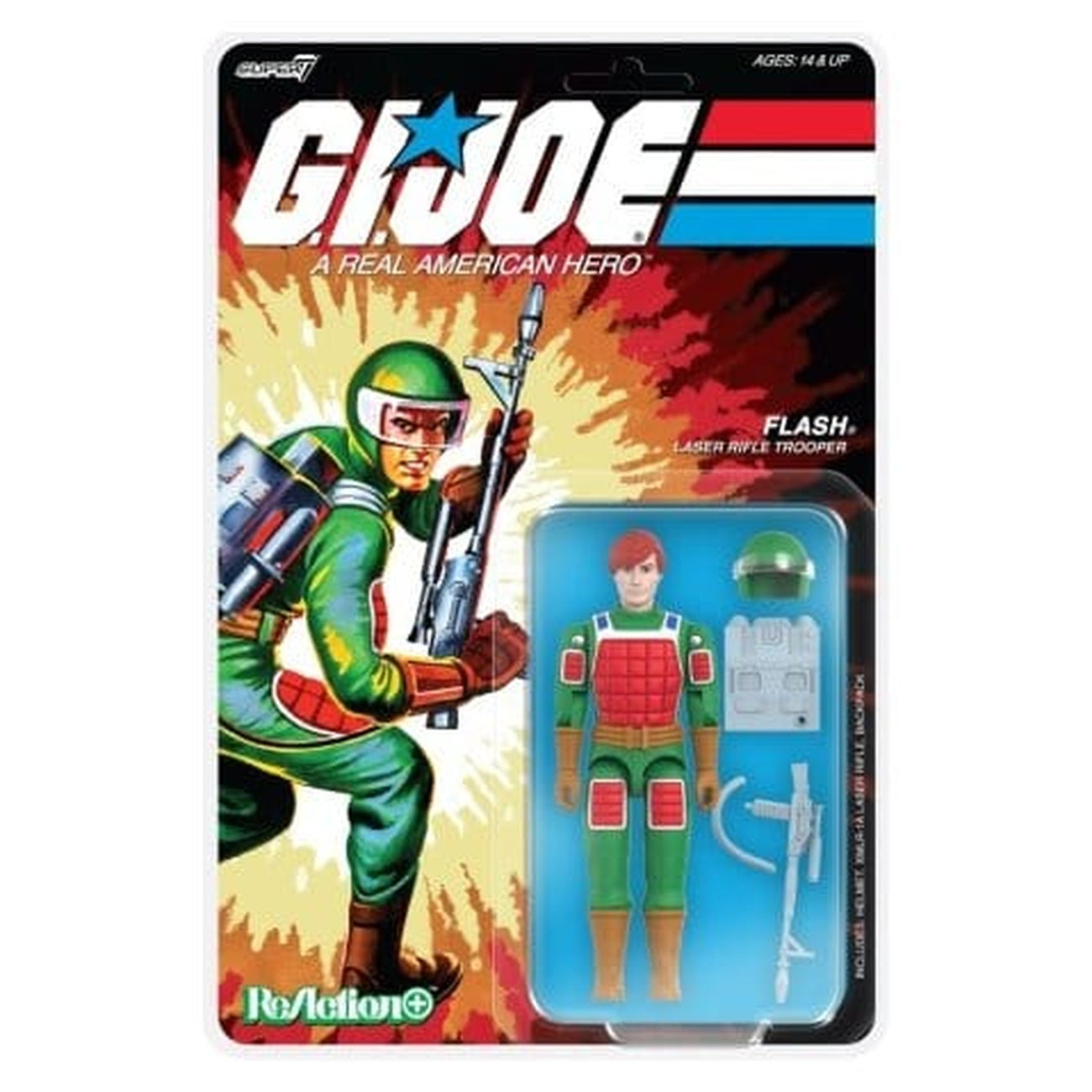 Image produit Figurine d’action GI Joe ReAction+ Wave 07 Flash (Comic) 10 cm