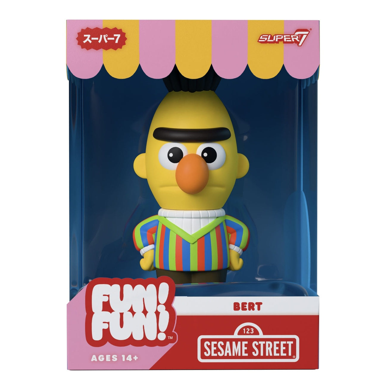 Image produit Sesame Street FUN! FUN! figurine en vinyle souple Wave 02 Bert 13 cm