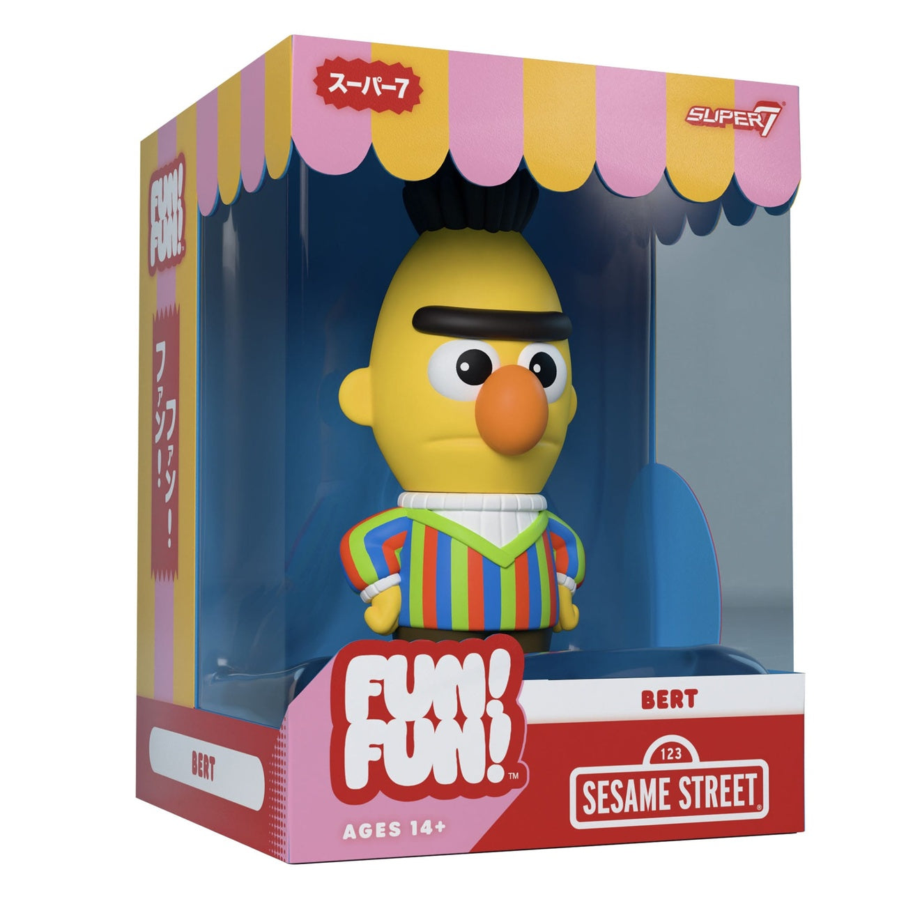 Image produit Sesame Street FUN! FUN! figurine en vinyle souple Wave 02 Bert 13 cm