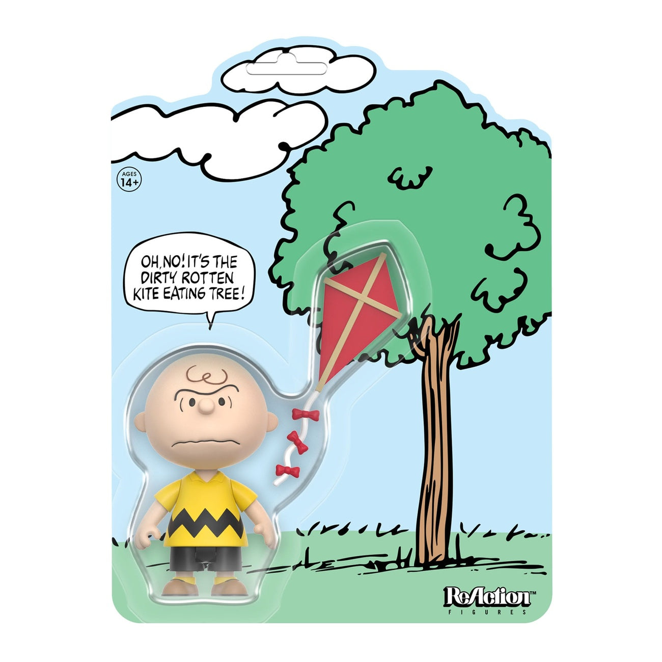 Product image Peanuts ReAction Action Figure Charlie Brown and the Kite-Eating Tree (Comic Panel) 9 cm