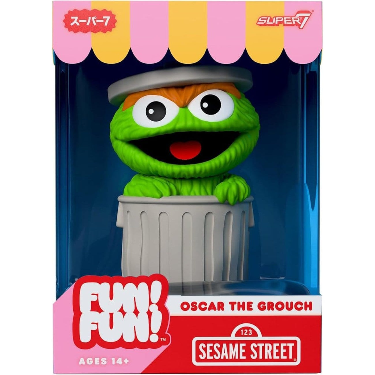 Image produit Sesame Street Fun! Fun! Mini-figurine Wave 01 - Oscar le Grouch 18 cm