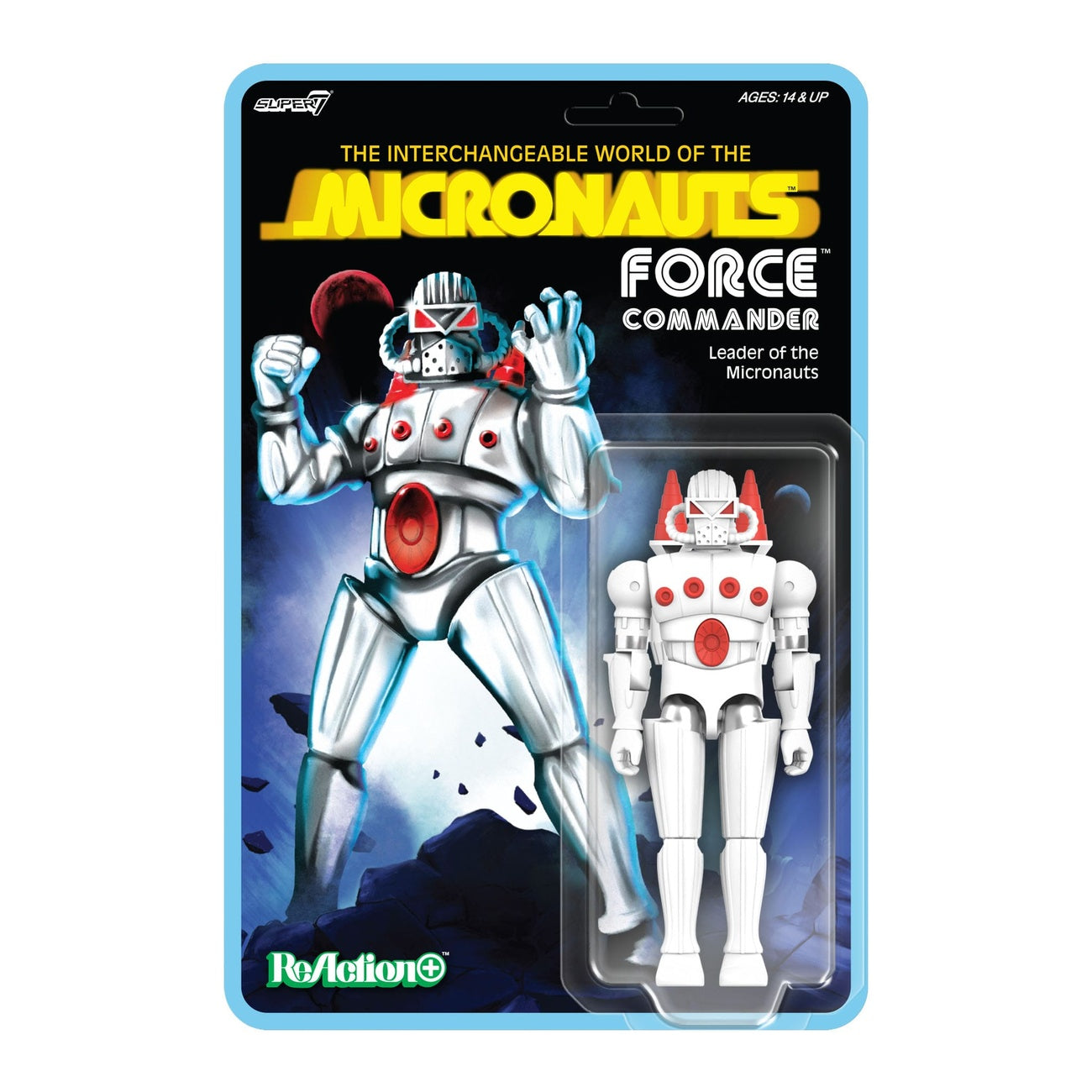 Product image Micronauts ReAction+ Action Figure Wave 02 Force Commander 9 cm