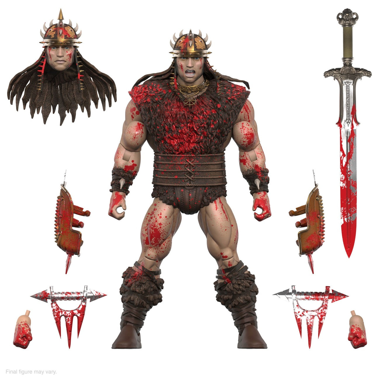 Image produit Conan le Barbare figurine articulée Ultimates Conan Blood Soaked Pit Fighter 18 cm