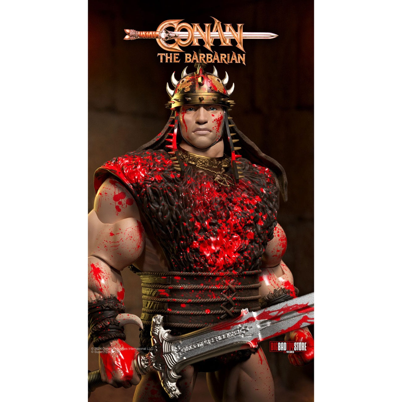 Image produit Conan le Barbare figurine articulée Ultimates Conan Blood Soaked Pit Fighter 18 cm