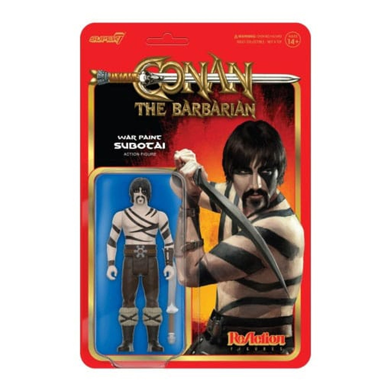 Image produit Conan le Barbare figurine articulée ReAction Wave 02 Subotai (War Paint) 10 cm