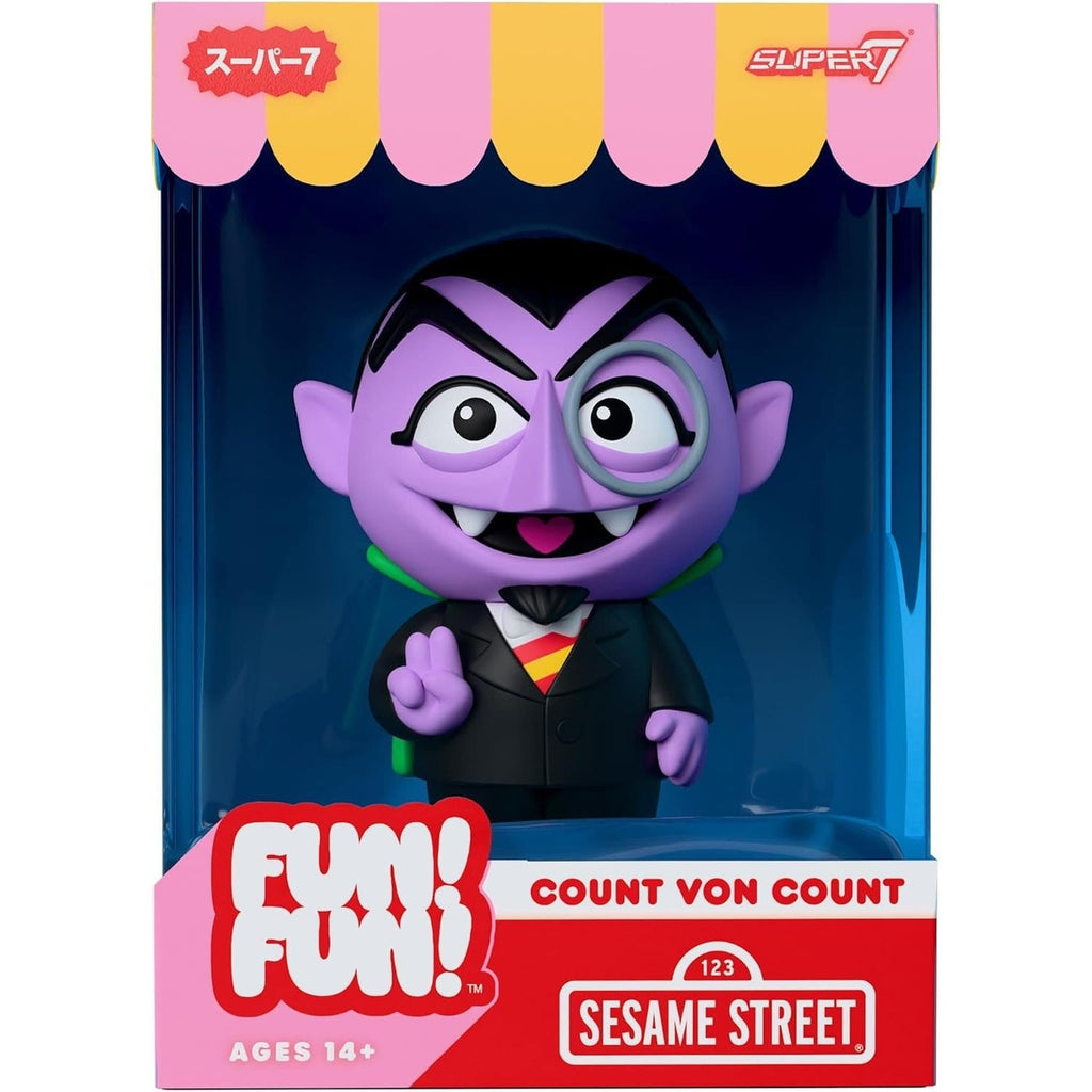 Image produit Sesame Street Fun! Fun! Figurine souple en vinyle Wave 01 - Count von Count 18 cm