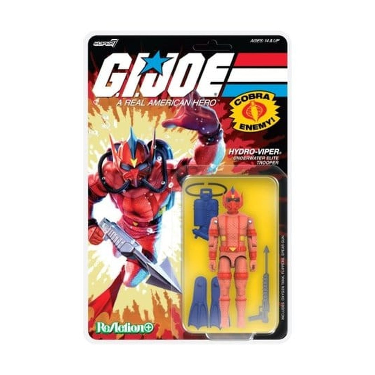 Image produit GI Joe ReAction+ figurine articulée Wave 07 Hydro Viper (Comic) 10 cm