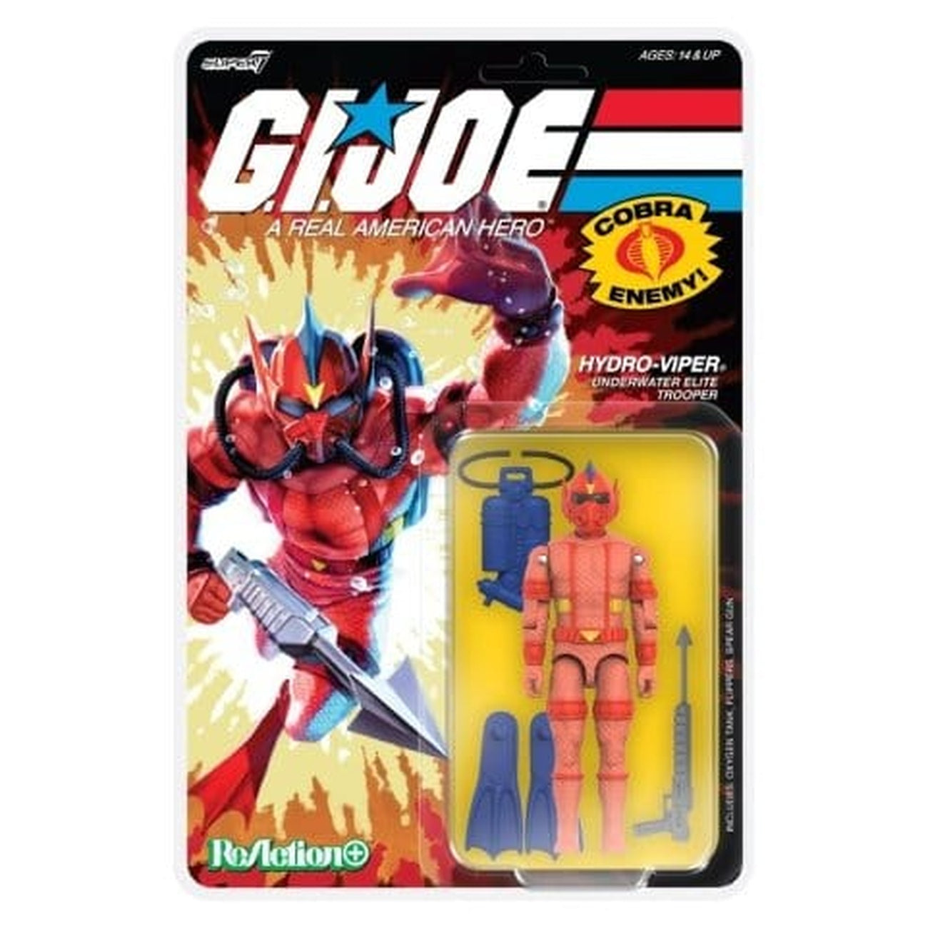 Image produit GI Joe ReAction+ figurine articulée Wave 07 Hydro Viper (Comic) 10 cm