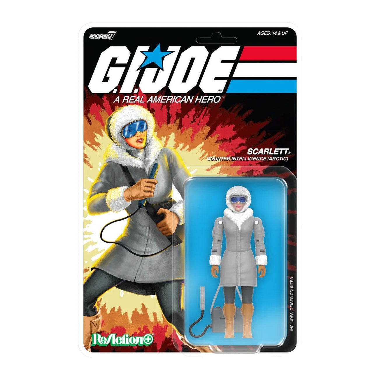 Image produit GI Joe ReAction+ Figurine d’action Wave 06 Arctic Scarlett 10 cm