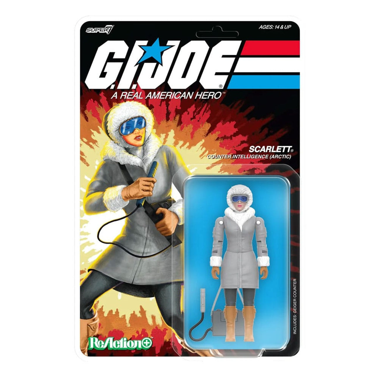 Image produit GI Joe ReAction+ Figurine d’action Wave 06 Arctic Scarlett 10 cm
