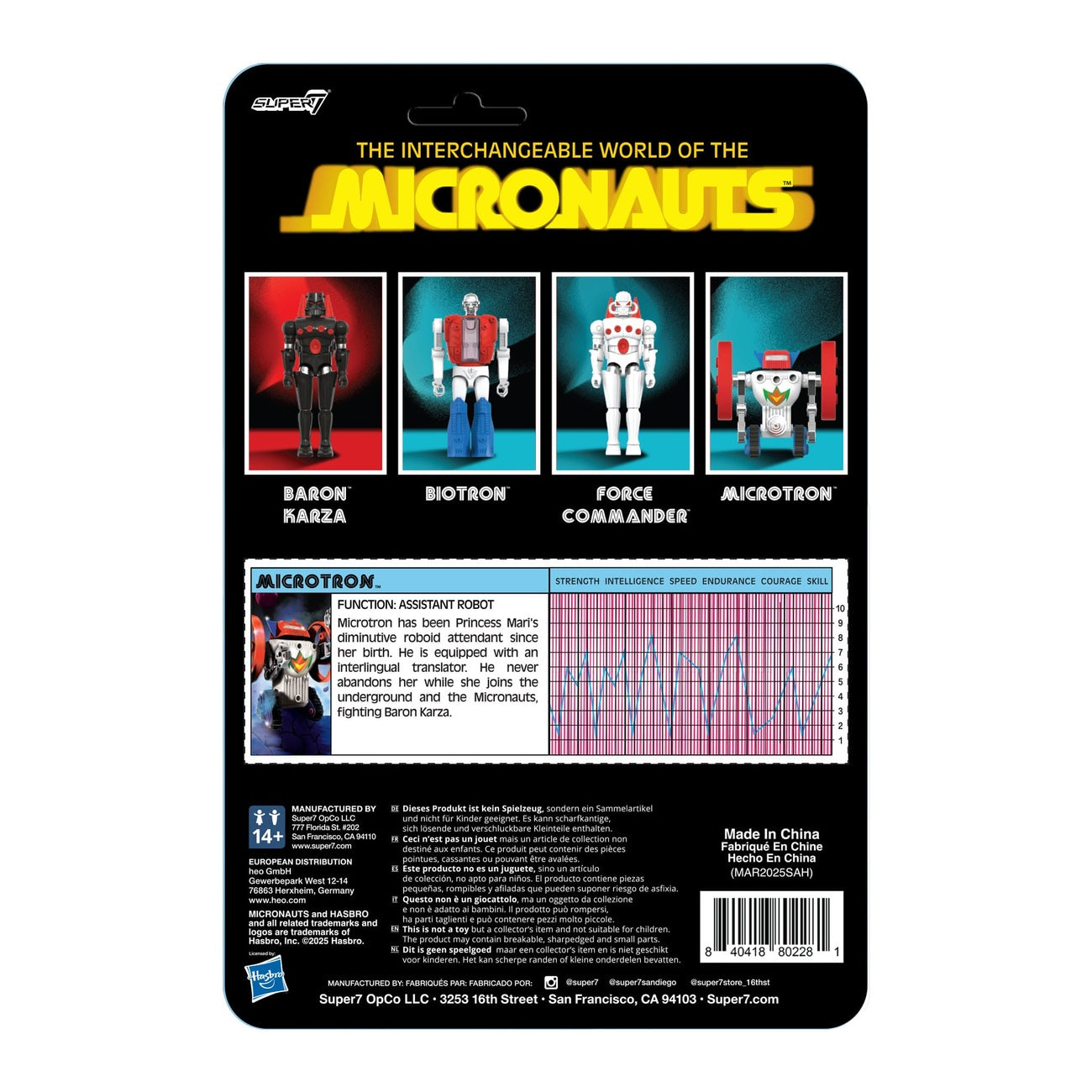Product image Micronauts ReAction+ Action Figure Wave 02 Microtron 9 cm