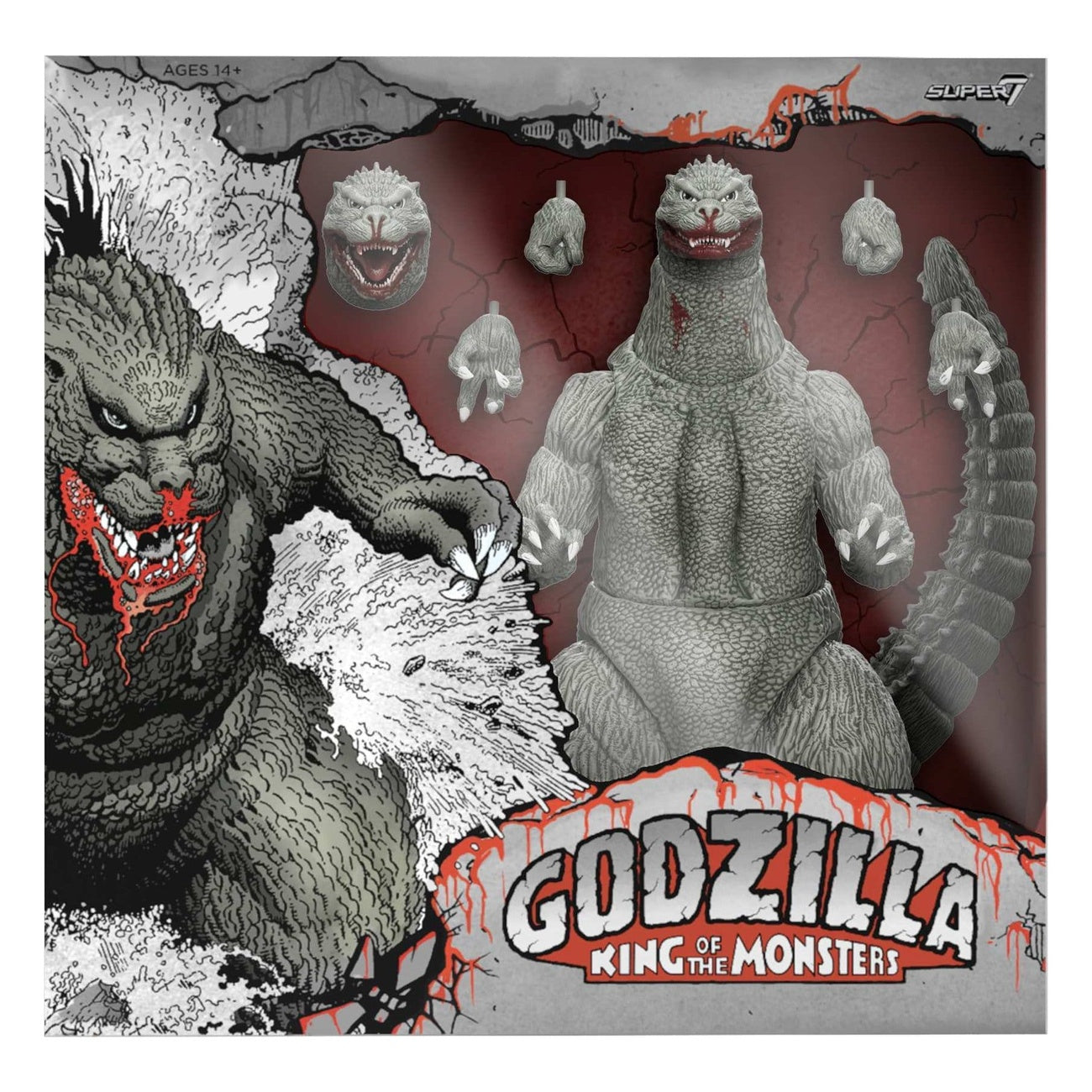 Product image Godzilla (1989) Toho Ultimates Action Figure Godzilla (Greyscale Comic Book - Thirsty for Blood) 24 cm
