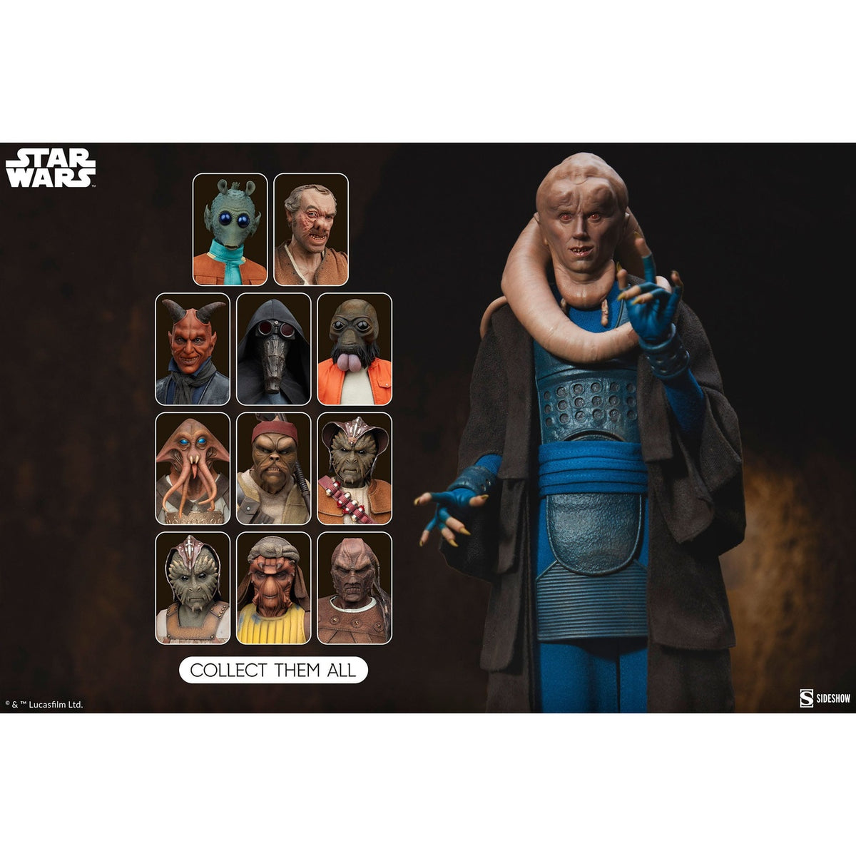 Image produit Le Retour du Jedi Figurine articulée 1/6 Bib Fortuna 32 cm