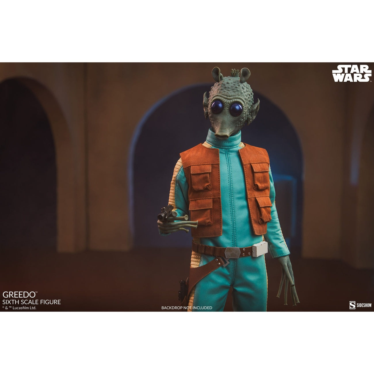 Image produit Star Wars Scum & Villainy Figurine articulée 1/6 Greedo 30 cm