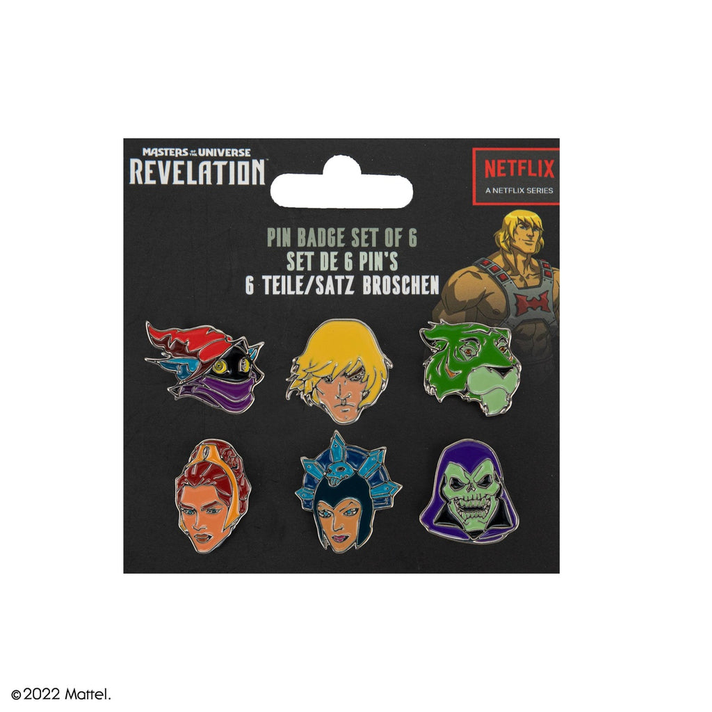 Image produit Masters of the Universe Lot de 6 badges personnages