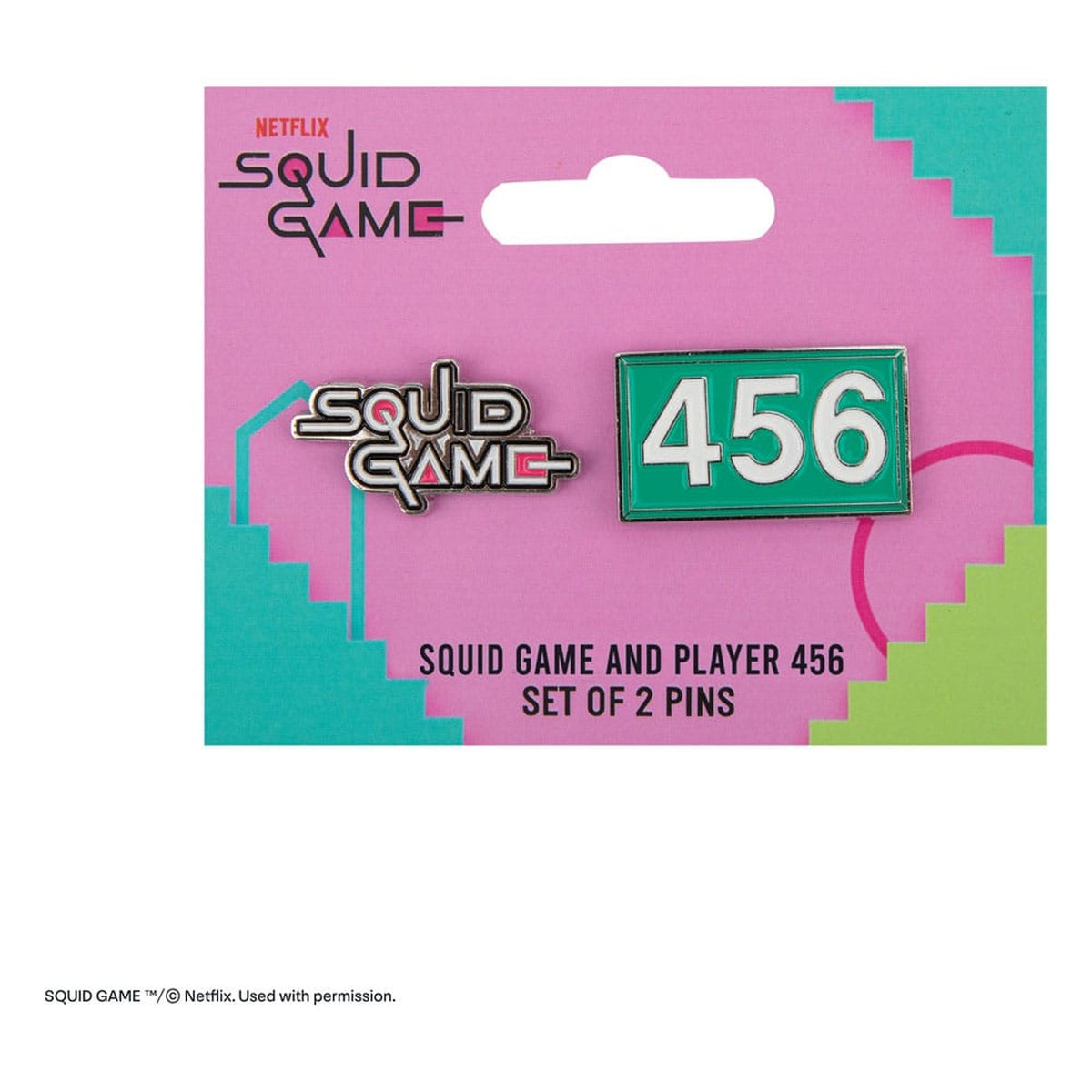 Image produit Squid Game Pins 2-Pack Squid Game & Joueur 456