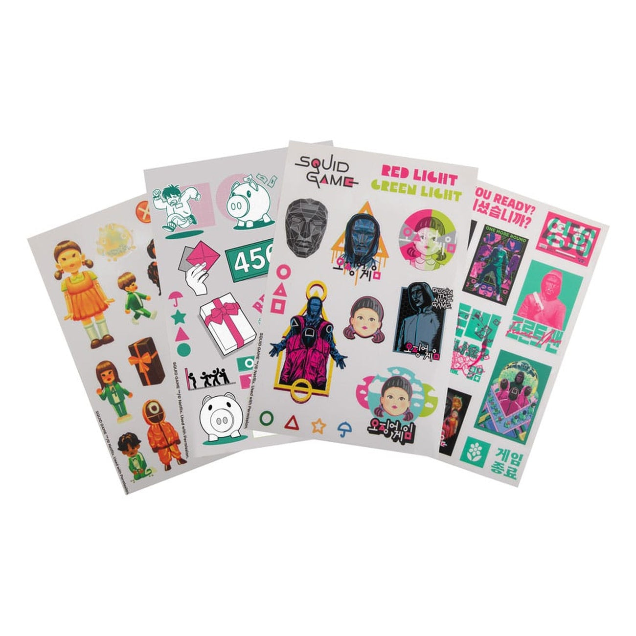 Image produit Pack d’autocollants Squid Game
