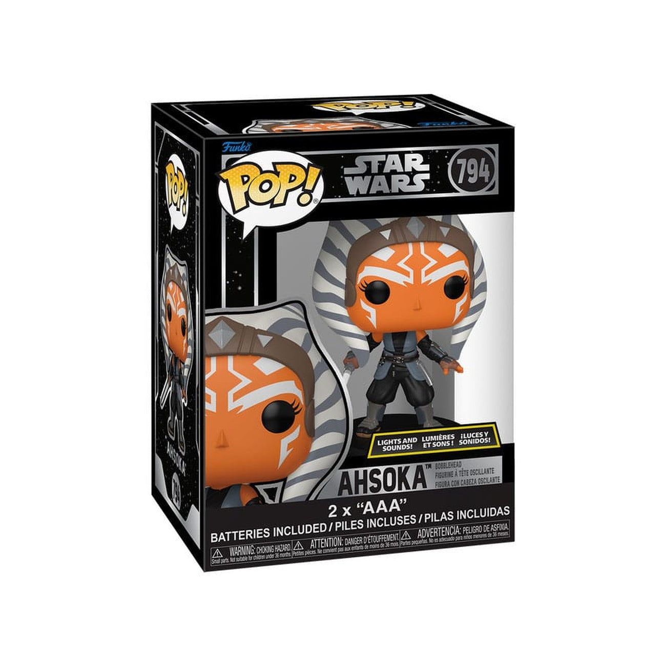 Image produit Star Wars Super Sized POP! Figurine en vinyle Super Ahsoka (SFX) 9 cm