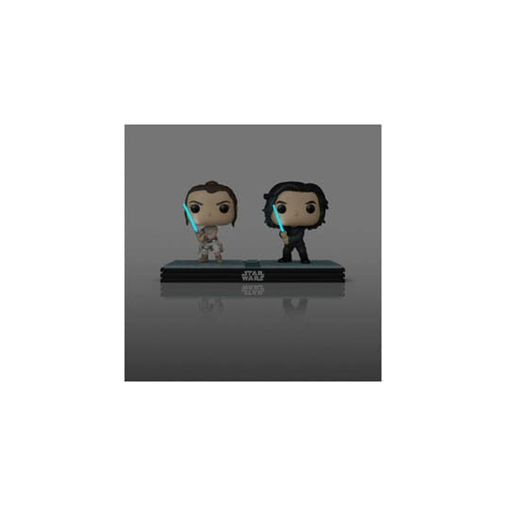 Image produit Star Wars POP! Movie Moments Lot de 2 figurines bobble-head en vinyle Kylo & Rey 9 cm