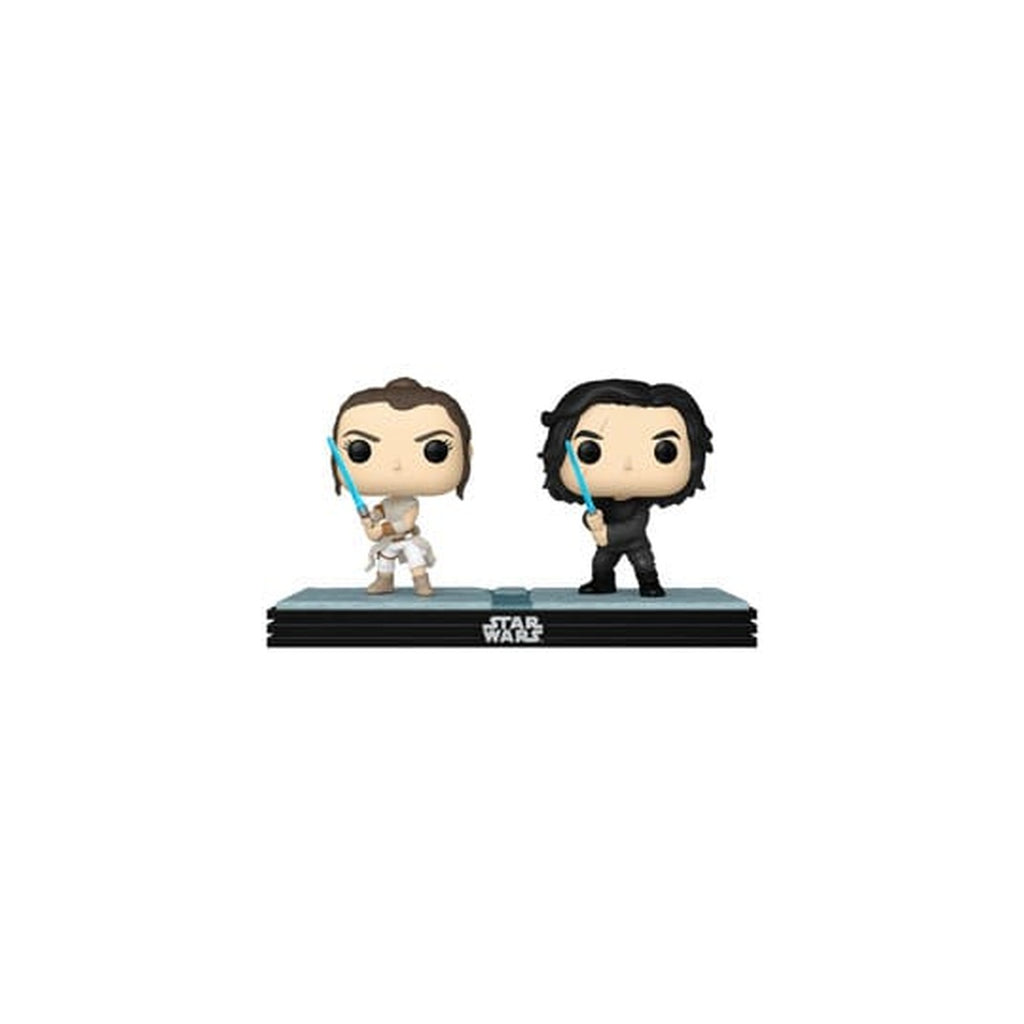 Image produit Star Wars POP! Movie Moments Lot de 2 figurines bobble-head en vinyle Kylo & Rey 9 cm