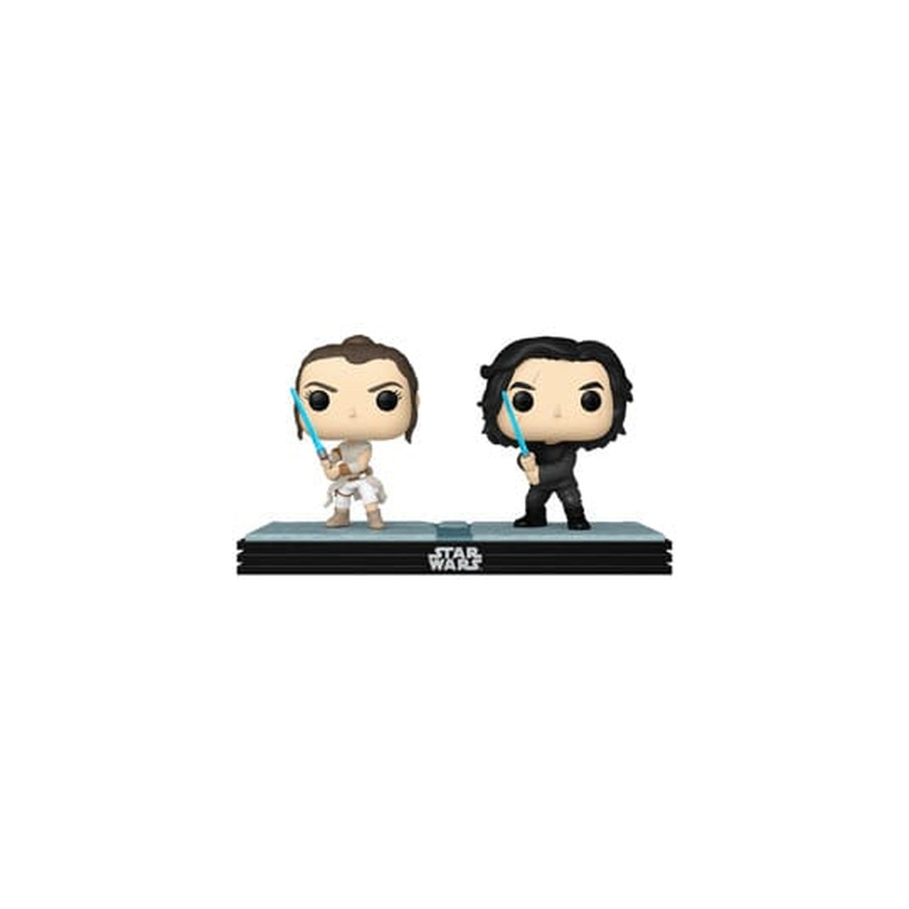 Image produit Star Wars POP! Movie Moments Lot de 2 figurines bobble-head en vinyle Kylo & Rey 9 cm