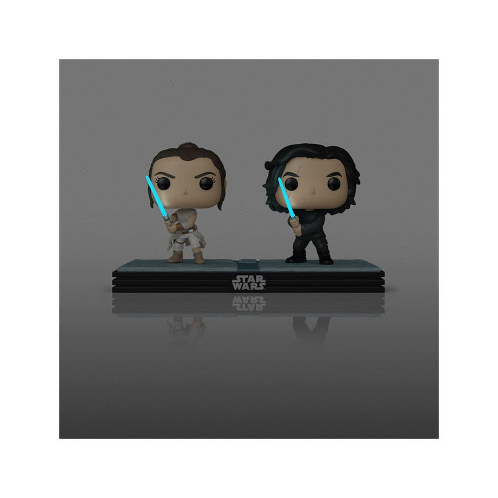 Image produit Star Wars POP! Movie Moments Lot de 2 figurines bobble-head en vinyle Kylo & Rey 9 cm