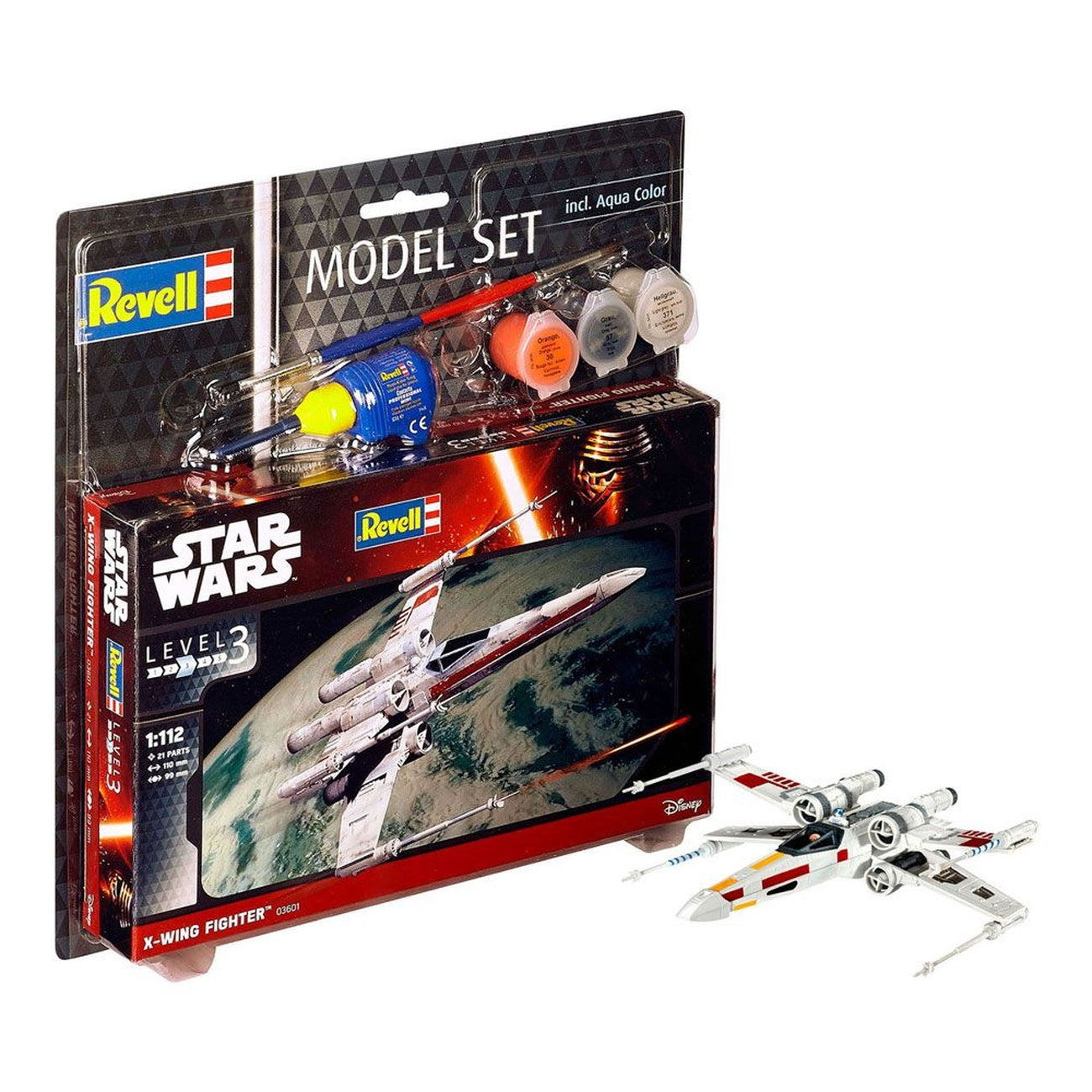 Image produit Star Wars Maquette 1/112 Model Set X-Wing Fighter 11 cm