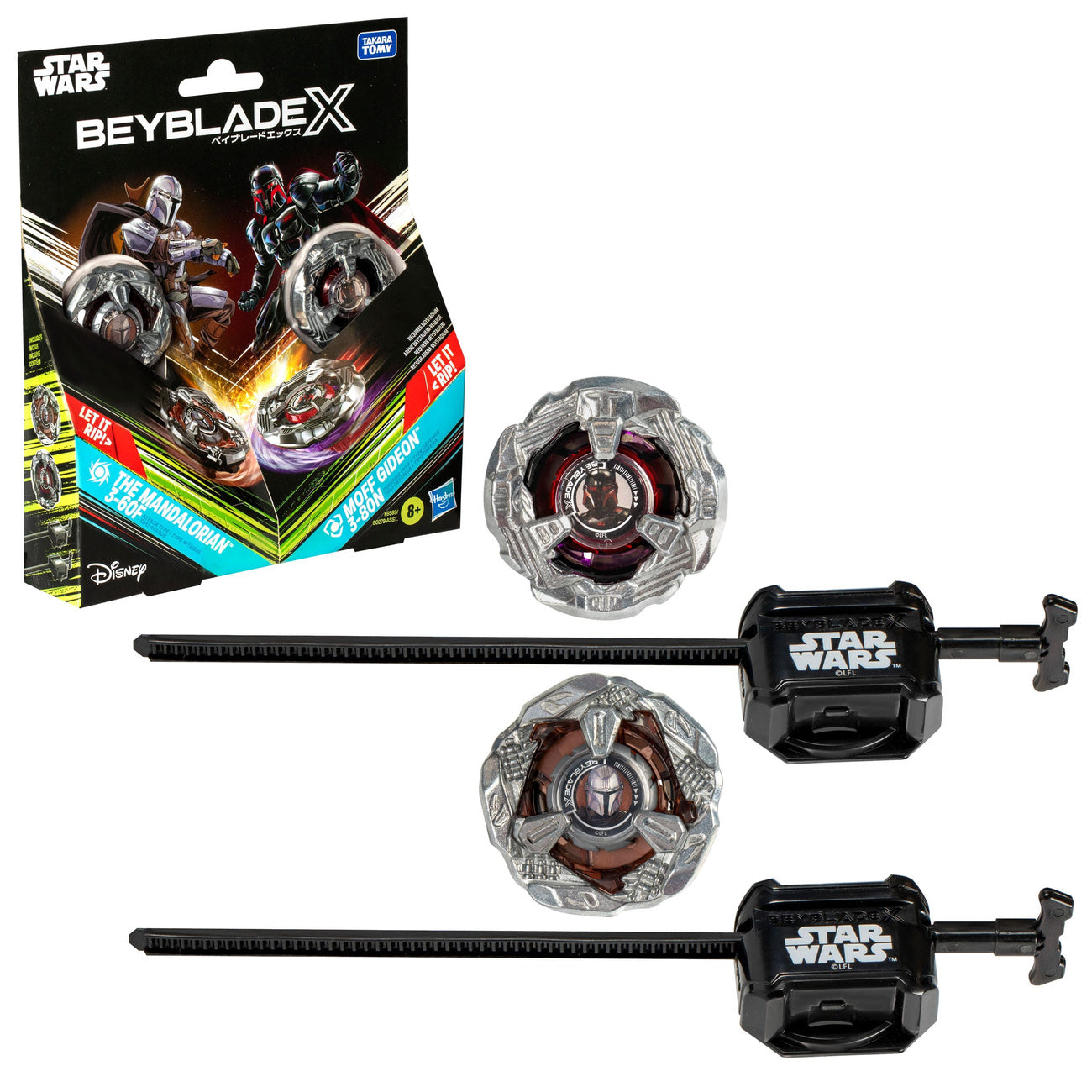 Image produit Collaboration Beyblade X et Star Wars The Mandalorian 3-60F vs. Moff Gideon 3-80N