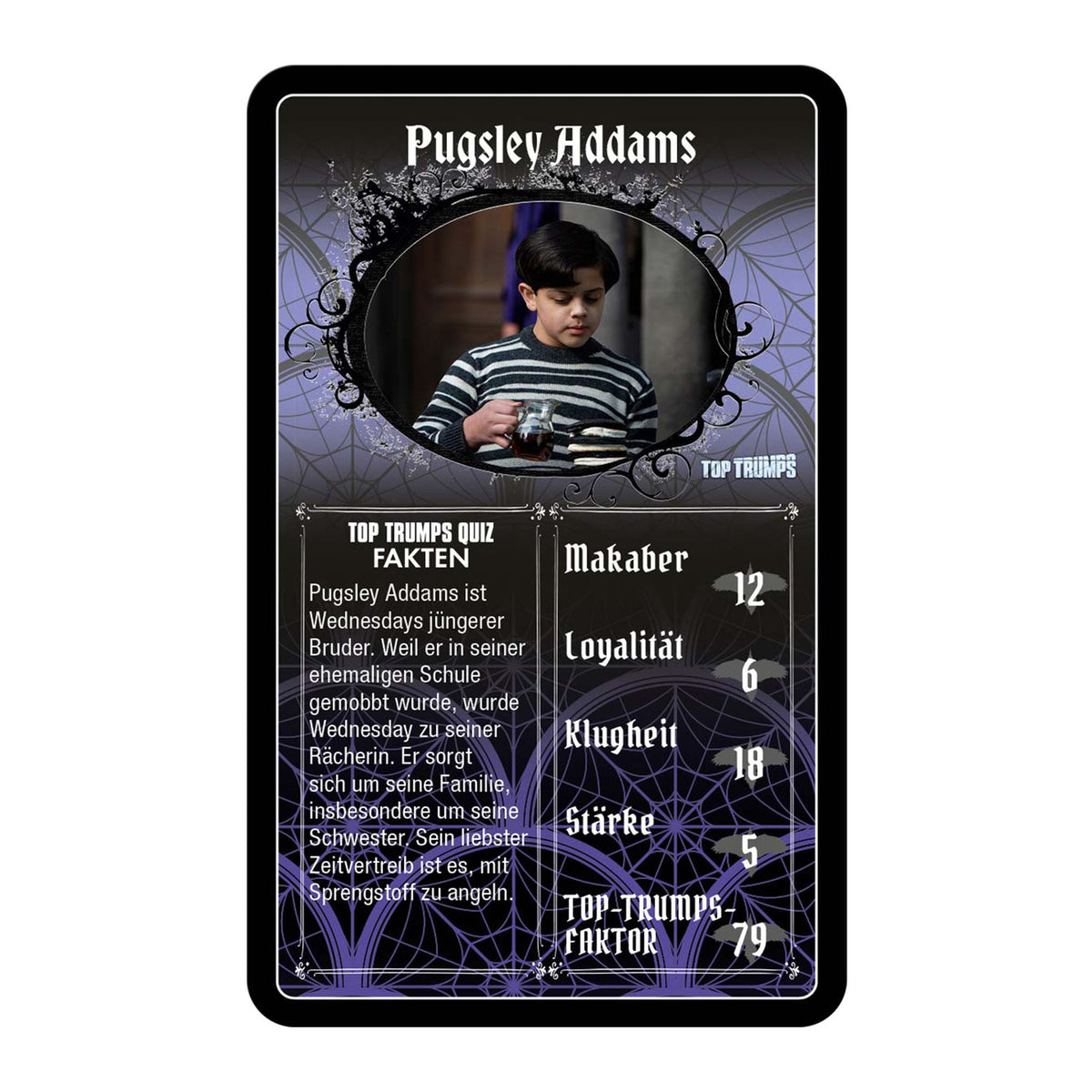 Image produit Jeu de cartes Wednesday Top Trumps *Version allemande*