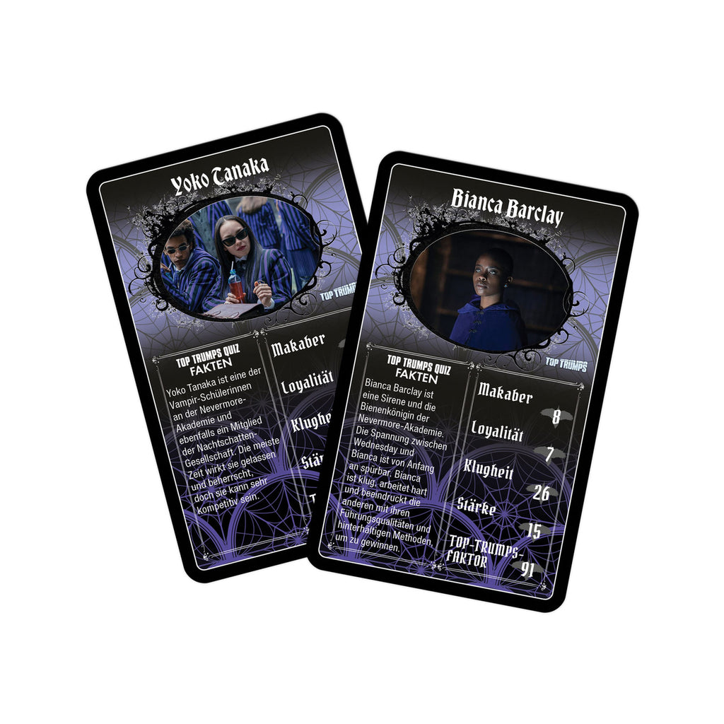 Image produit Jeu de cartes Wednesday Top Trumps *Version allemande*