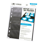 Image produit Ultimate Guard Pages Compactes Suprêmes 14 Poches Standard + Mini American (10) - Noir