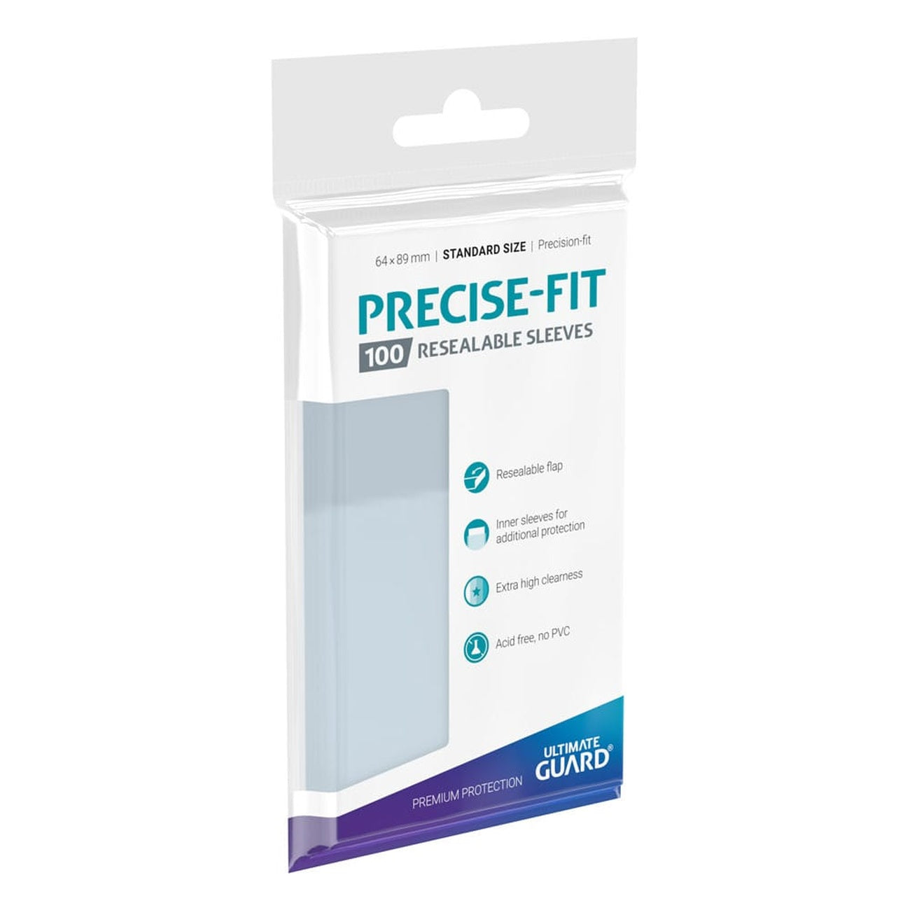 Image produit Ultimate Guard Precise-Fit Sleeves Standard Size (100) - Refermables