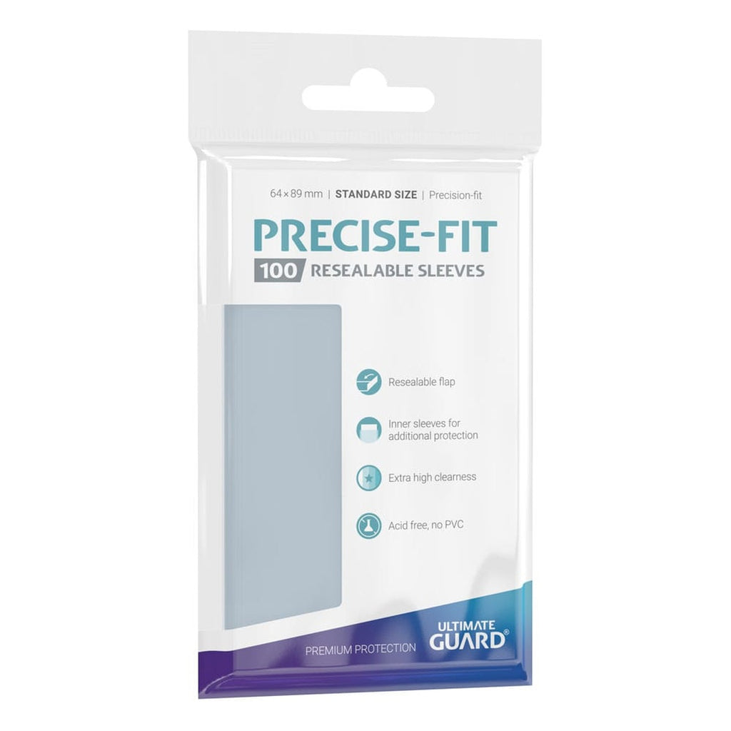 Image produit Ultimate Guard Precise-Fit Sleeves Standard Size (100) - Refermables
